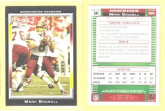 2006 Topps Total Black Border #341 MARK BRUNELL /50 Washington Redskins