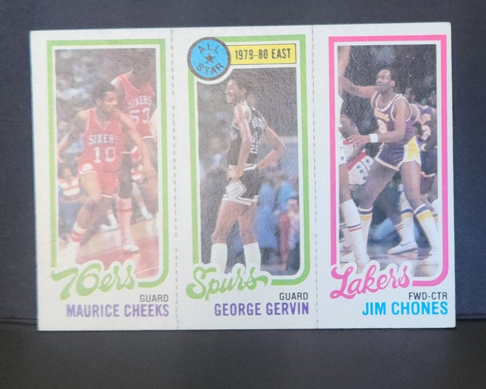 Maurice Cheeks / George Gervin / Jim Chones 1980-81 Topps #11 / 136 / 178
