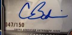 2025 Bowman Draft Caden Bodine 1st Bowman Auto /150 True Blue Tampa Bay Rays