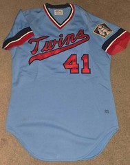 Tom Kelly #41 Minnesota Twins 1983 Wilson Salesman Sample Team Issued Jersey 42