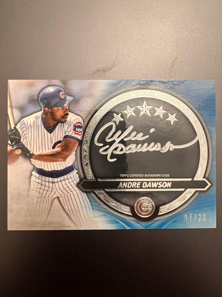 2021 Topps Five Star #SS-AD Andre Dawson Silver Signatures Blue #/20