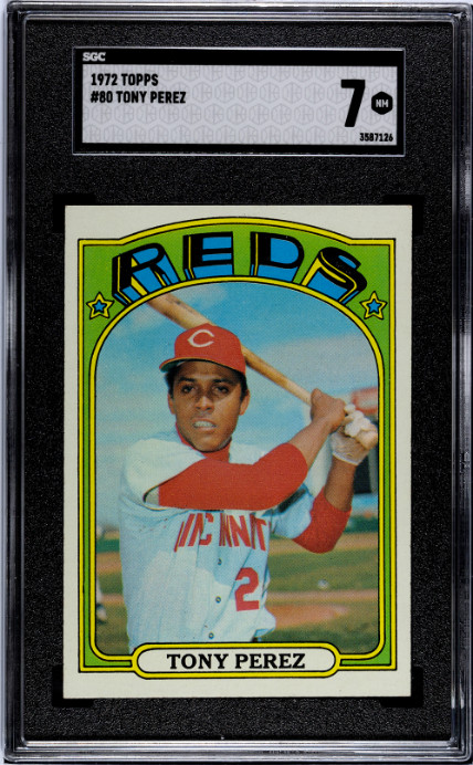 1972 Topps #80 Tony Perez SGC 7