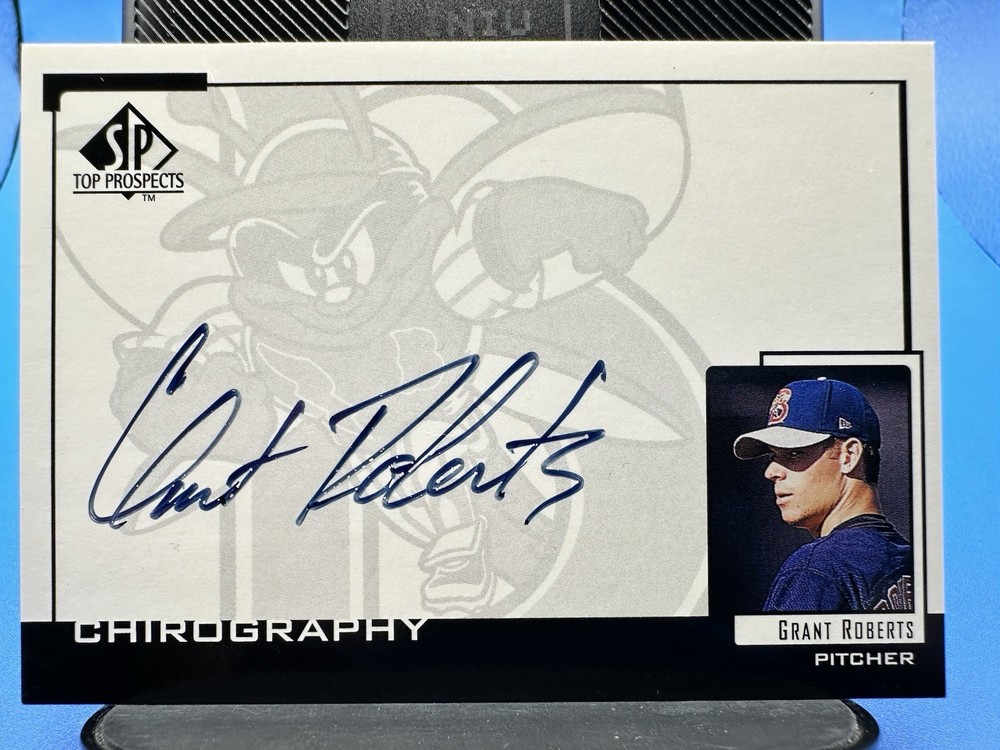 2000 SP Top Prospects Chirography Grant Roberts #GR Auto Mets