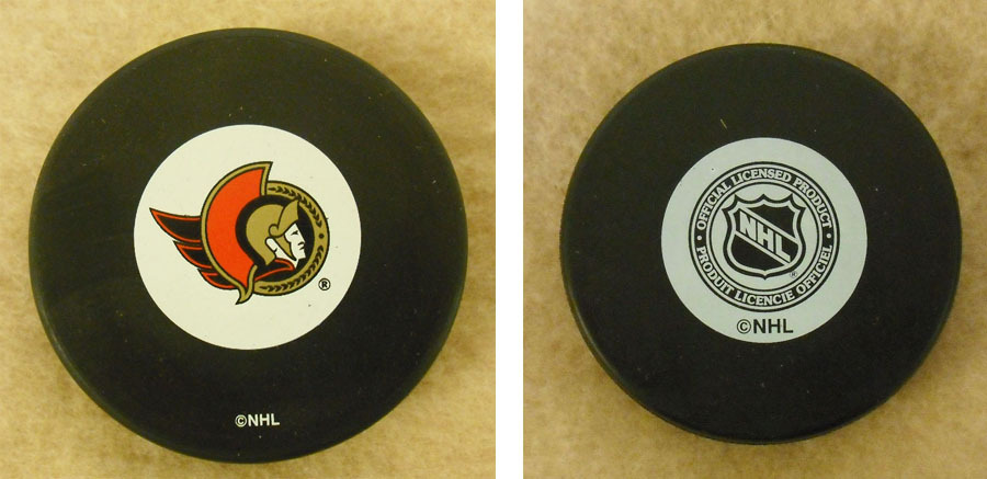 OTTAWA SENATORS – TEAM LOGO OFFICIAL NHL SOUVENIR HOCKEY PUCK – FREE SHIPPING