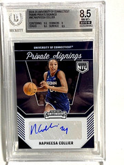 NAPHEESA COLLIER #NC 2024 Panini NIL Minnesota Lynx UConn AUTO BGS 8.5 NM-MT+