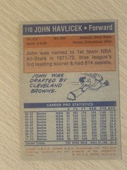 Topps 1972-73 John Havlicek #110 Boston Celtics Basketball Card Vintage NBA