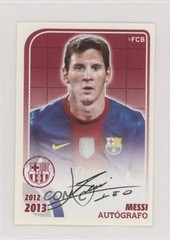 2012-13 Panini FC Barcelona Stickers Autografo Lionel Messi #163 0a16