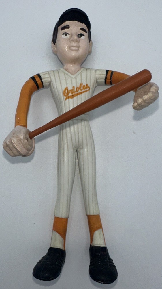 1989 D B Co. Baltimore Orioles Bendable Toy Baseball Player with Bat MLB Figure