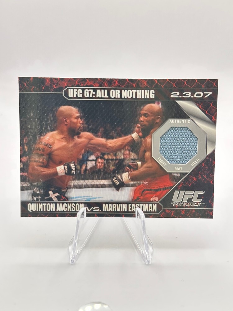 2009 Topps UFC Round 1 #DMJE Quinton Jackson / Marvin Eastman Debut Mat Relics