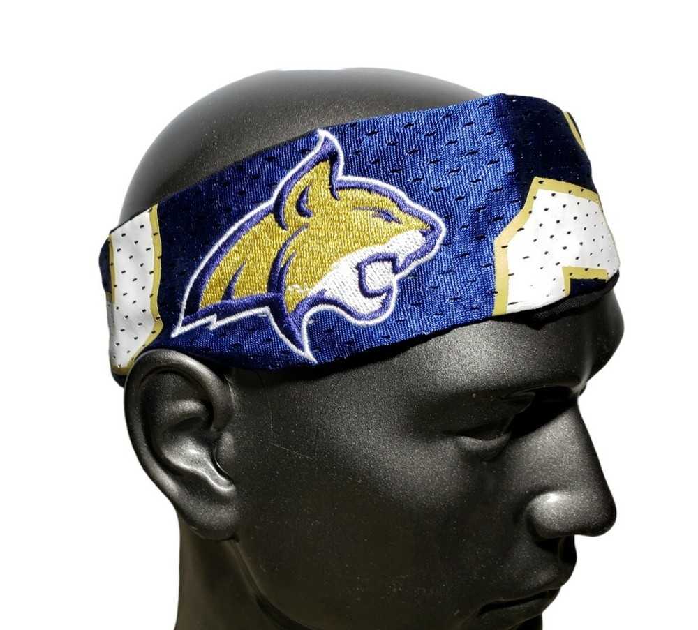 NCAA MONTANA STATE UNIVERSITY BOBCATS JERSEY FANBANDS HEAD BAND FANBAND