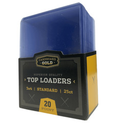 100 (4 Packs) Cardboard Gold 3×4 Topload Standard Size Card Holders Top Loaders