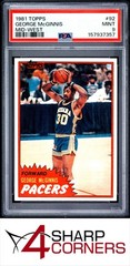1981 TOPPS MID-WEST #92 GEORGE McGINNIS PACERS HOF PSA 9