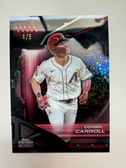 2025 Topps Chrome Black Corbin Carroll #127 Diamondbacks Serial Numbered 4/5