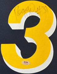 Reggie Miller Signed Indiana Pacers Jersey Framed PSA COA Auto Display
