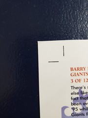 Barry Bonds San Francisco Giants 1996 Flair Diamond Cuts PROOF .
