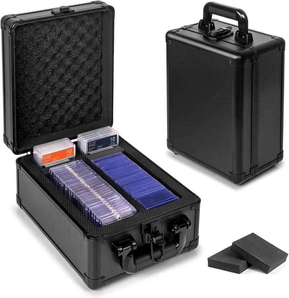Graded Card Case Upgraded Sports Card Storage Box Waterproof Trading Card Holder