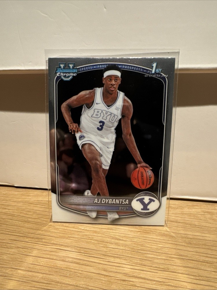 AJ Dybantsa Chrome 1st RC Rookie BCP-1 2025-26 Bowman Basketball BYU Cougars