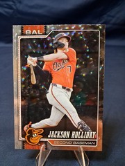 2026 Topps Jackson Holliday #92 Silver Foil Board Series 1 & Green Holiday Vari.