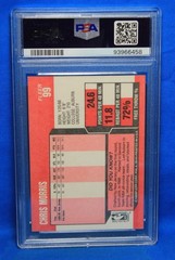 1989 FLEER # 99 Chris Morris RC PSA 9 MINT # 93966458 NEW JERSEY NETS !!!!