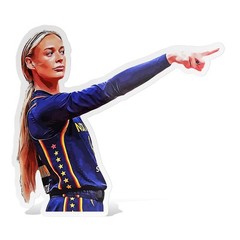 Sophie Cunningham Indiana Fever Basketball Sticker Decal–Glossy Waterproof Vinyl
