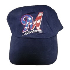Milwaukee Brewers Miller High Life Red White Blue USA American Flag Baseball Cap