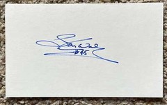 Stan Wall signed card – Dodgers debut 1975
