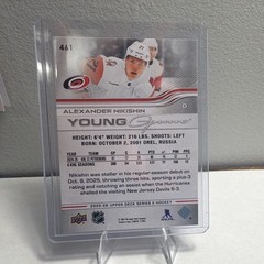Upper Deck 2025-26 Series 2 Young Guns Alexander Nikishin #461 Hurricanes RC