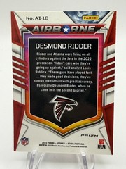 2022 Panini Rookies & Stars #AI-18 Desmond Ridder Airborne Red Plaid (A0127)