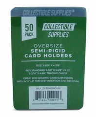 200 TALL Semi-Rigid Card Holders Oversize for sending Graded Cards with 1/2&Prime; Lip
