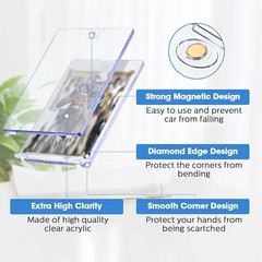 Magnetic Card Holders For Trading Cards 35Pt Hard Baseball Card Case Protectors