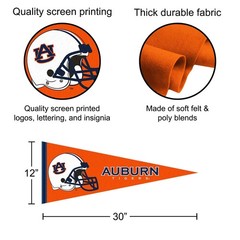 Auburn 12 in X 30 in Football Helmet Pennant