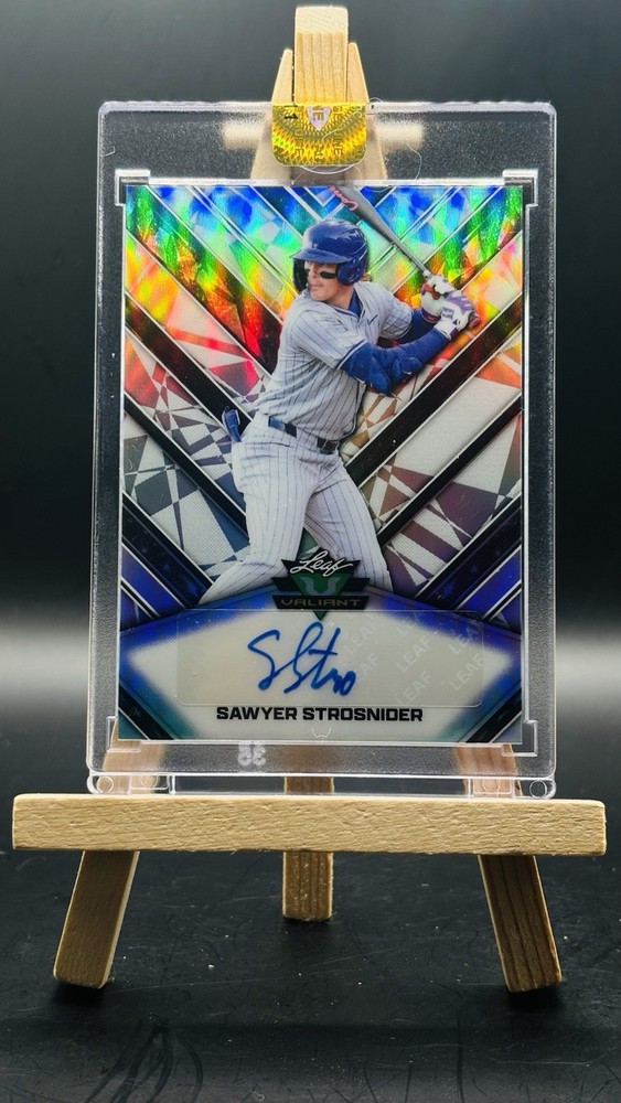 2026 Leaf Valiant Sawyer Strosnider Silver Auto Brewers 2nd Rd MLB Prospect
