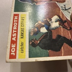 1956 Topps – Joe Astroth #106 White Back Rare