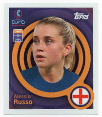 #253 Alessia Russo (England) Topps UEFA Women&rsquo;s Euro Switzerland 2025 Sticker