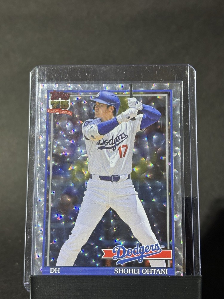 2026 Topps 75 Series 2 Shohei Ohtani Crackle Foil #91B2-1 Topps 75 Dodgers
