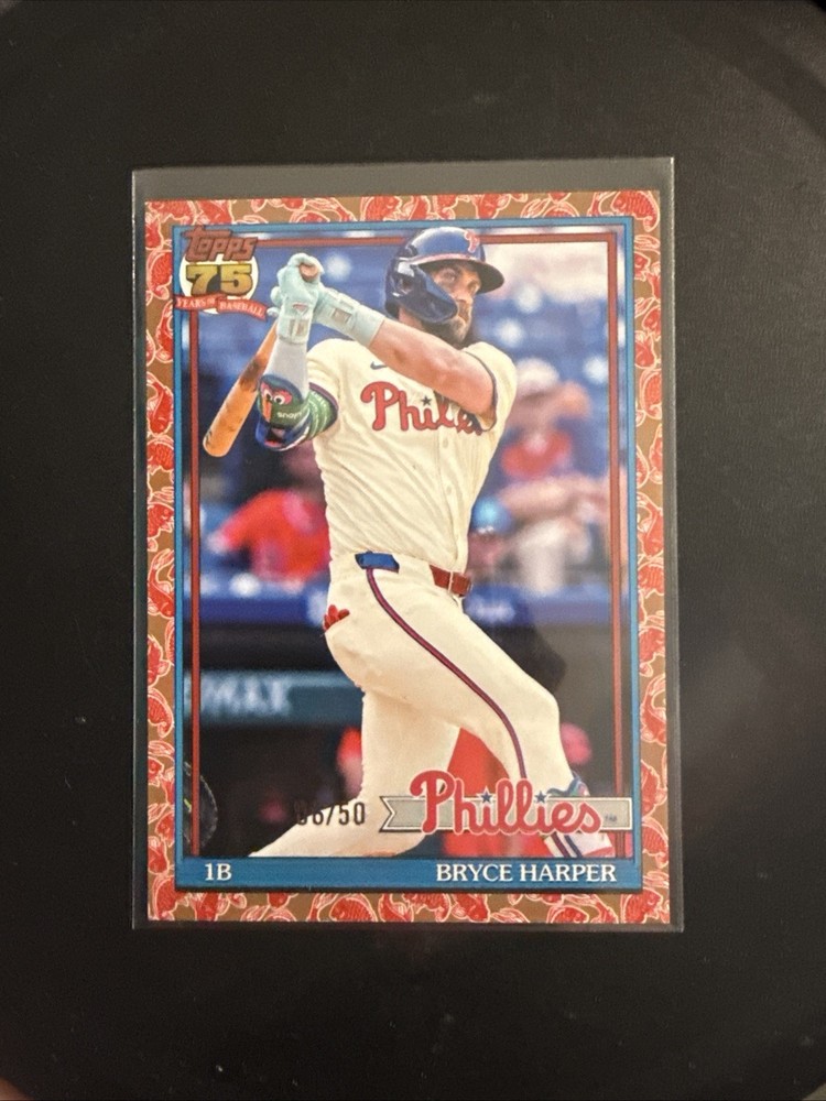 2026 Topps Series 1 Japan Exclusive Bryce Harper Gold Koi Fish SP /50 Phillies