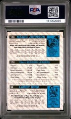 1996 Topps Stars Reprints Johnson Bird Erving #22 Members Only PSA 9