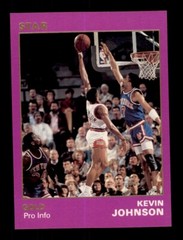 1990-91 STAR GOLD /1500 KEVIN JOHNSON #86 PRO INFO PHOENIX SUNS