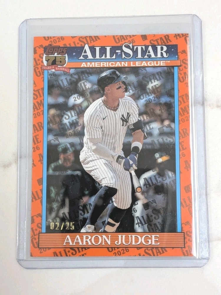 2026 Topps Series 2 Aaron Judge All Star Game Orange Foil /25 Yankees #91AS-1