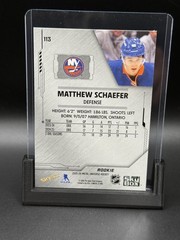 2025-26 Skybox Metal Universe Rookies Matthew Schaefer #113 Rookie RC