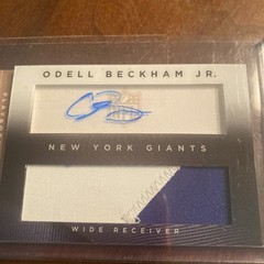 Odell Beckham Jr Rookie RPA Auto Patch Jersey NY Giants 6/99. 2014 Playbook. RC