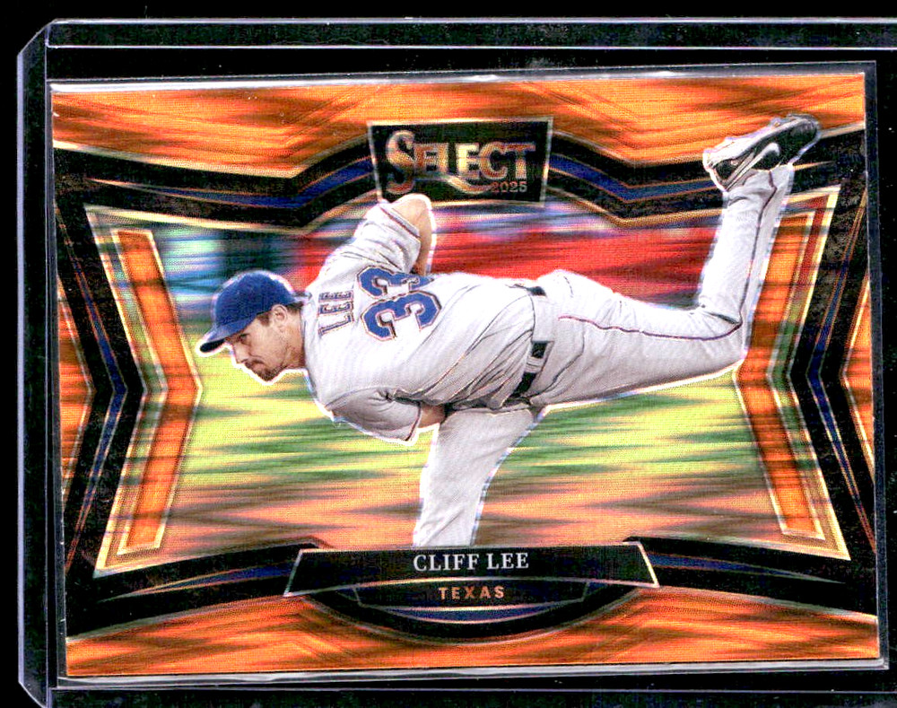 2025 Panini Select Diamond Level #222 Cliff Lee Orange Flash Prizm