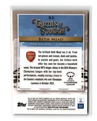 Beth Mead 2022-23 Topps Chrome Sapphire UEFA Women&rsquo;s Queens of Football #Q-3