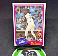 1981 Topps MLB Baseball 60 Willie Randolph New York Yankees