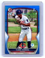 2023 Bowman #BP-86 Yilber Herrera Prospects Blue #/150