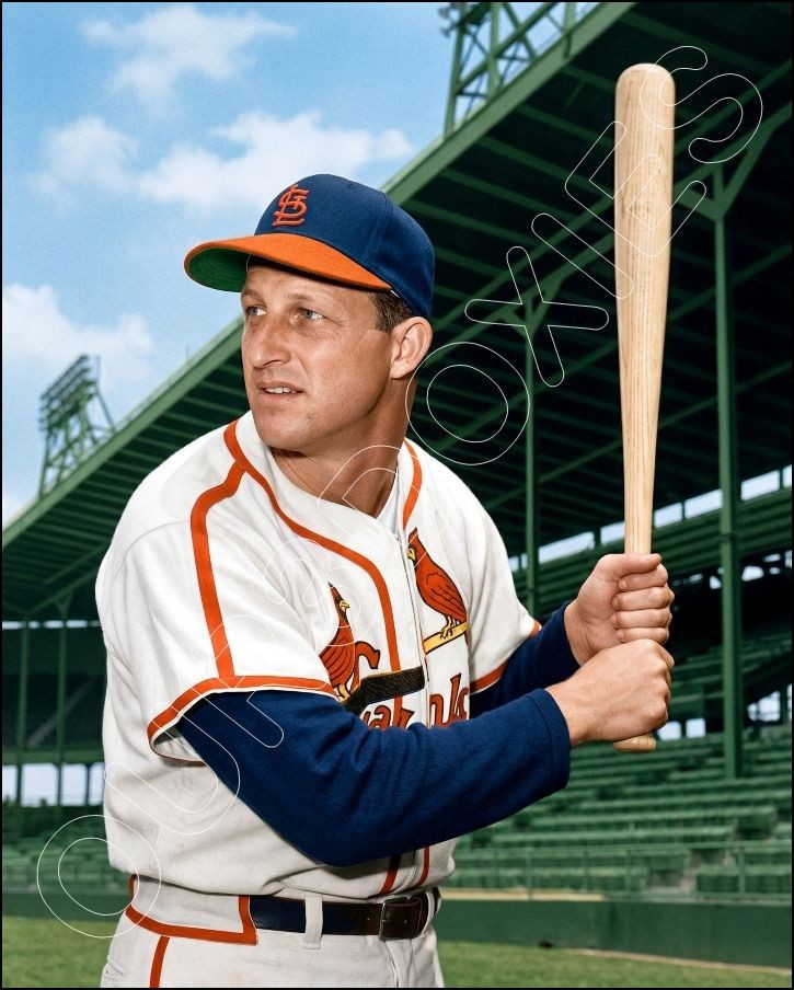 Stan Musial Photo 8X10 1952 Bowman Card Photo St. Louis Cardinals FREE SHIPPING