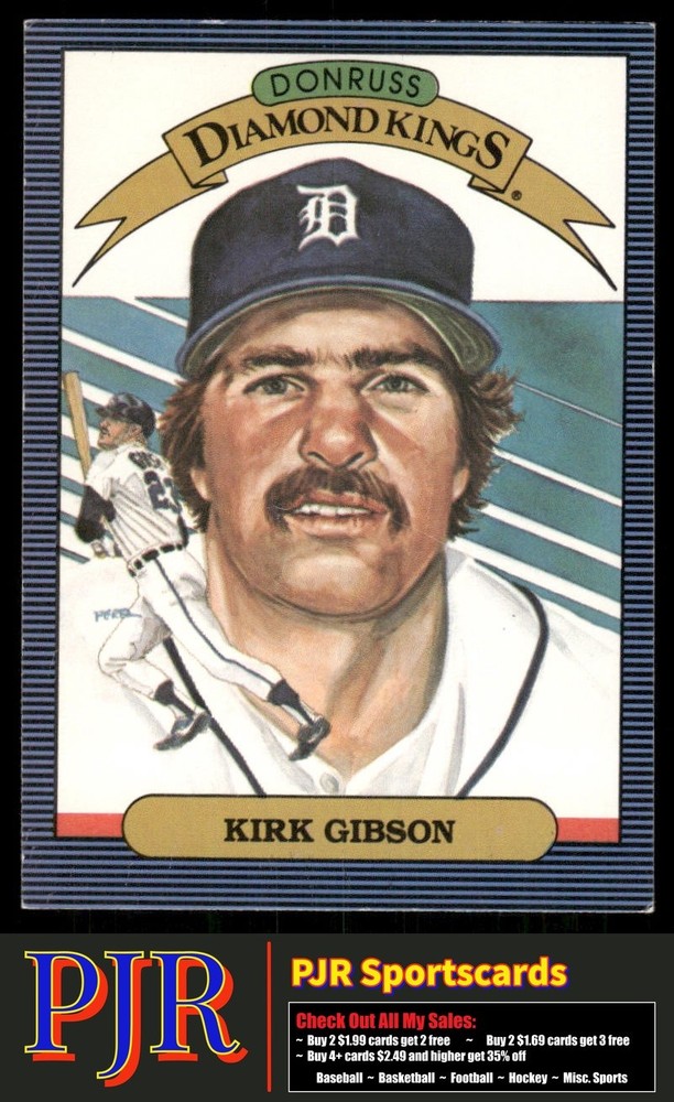 Kirk Gibson 1986 Donruss #1 Detroit Tigers