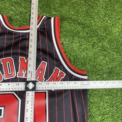 Dennis Rodman Chicago Bulls Jersey Mitchell Ness Mens Medium #91 Black
