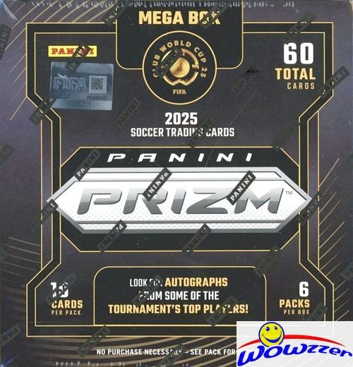 2025 Panini PRIZM FIFA Club WORLD CUP Soccer HUGE EXCLUSIVE MEGA Box-60 Cards!