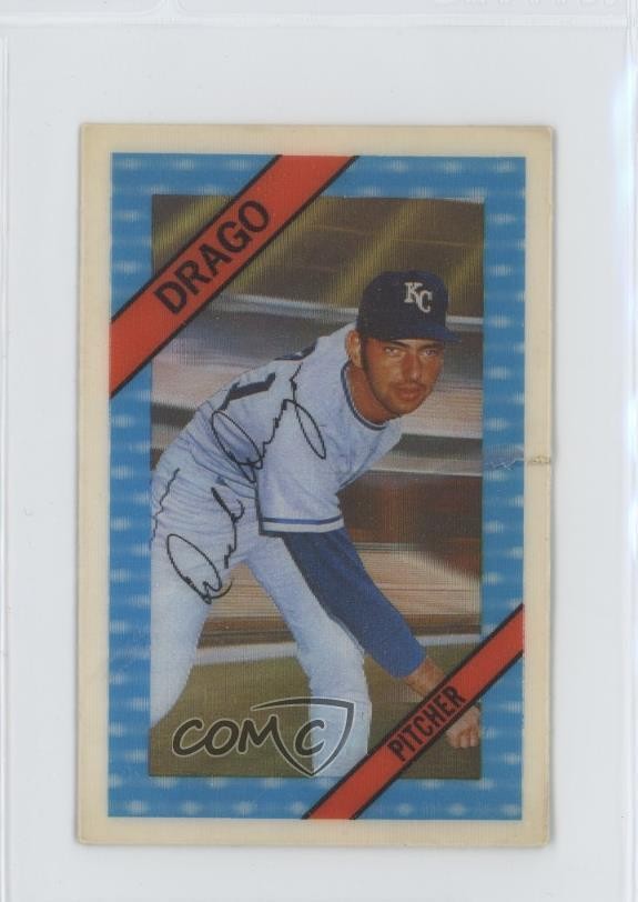 1972 Kellogg&rsquo;s 3-D Super Stars Dick Drago (Royals in Bio) #40 1g62